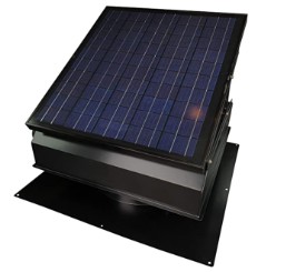 solar attic fan with thermostat